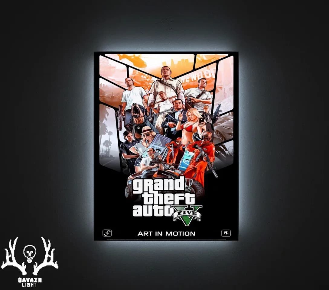 تابلو بک‌ لایت GTA V
