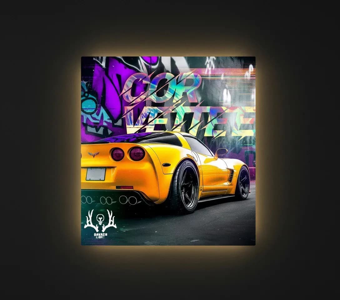 تابلو بک لایت Chevrolet Corvette