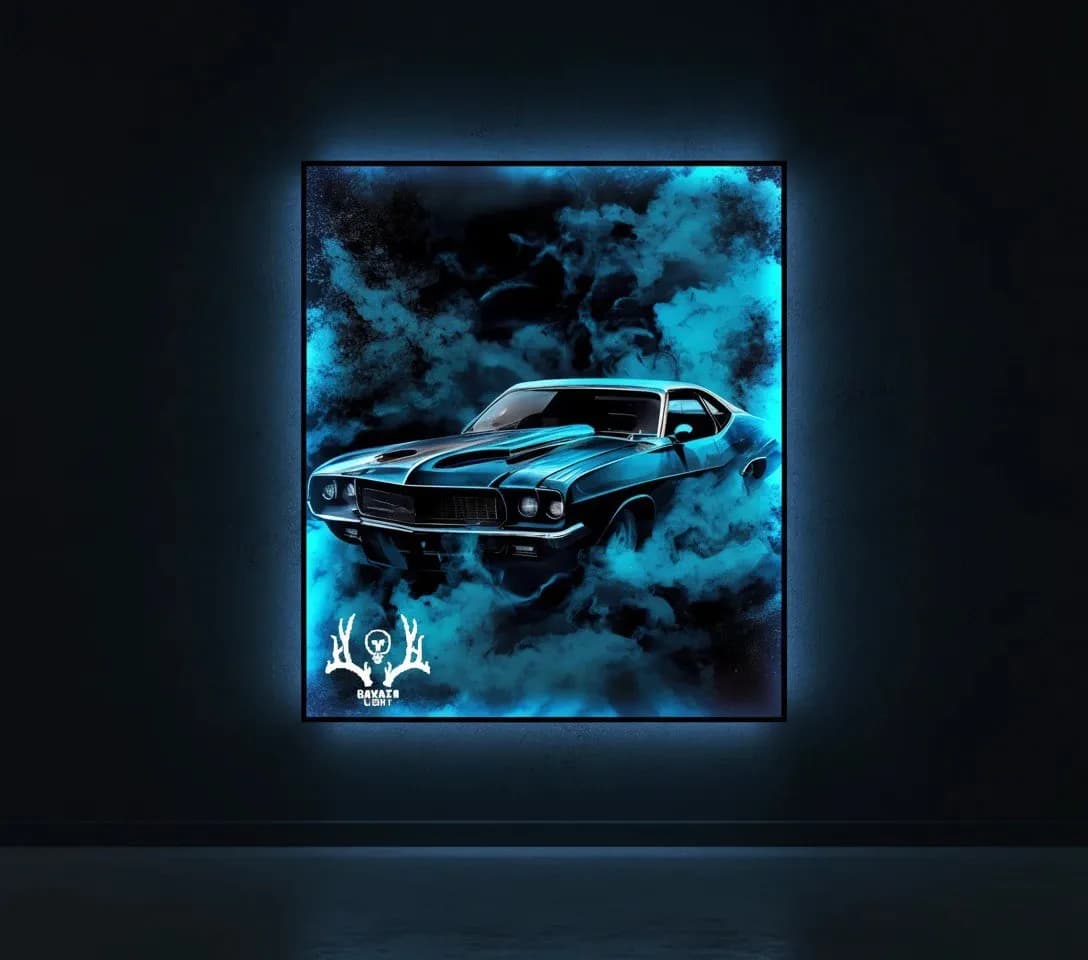 تابلو بک لایت Muscle Car کلاسیک آمریکایی