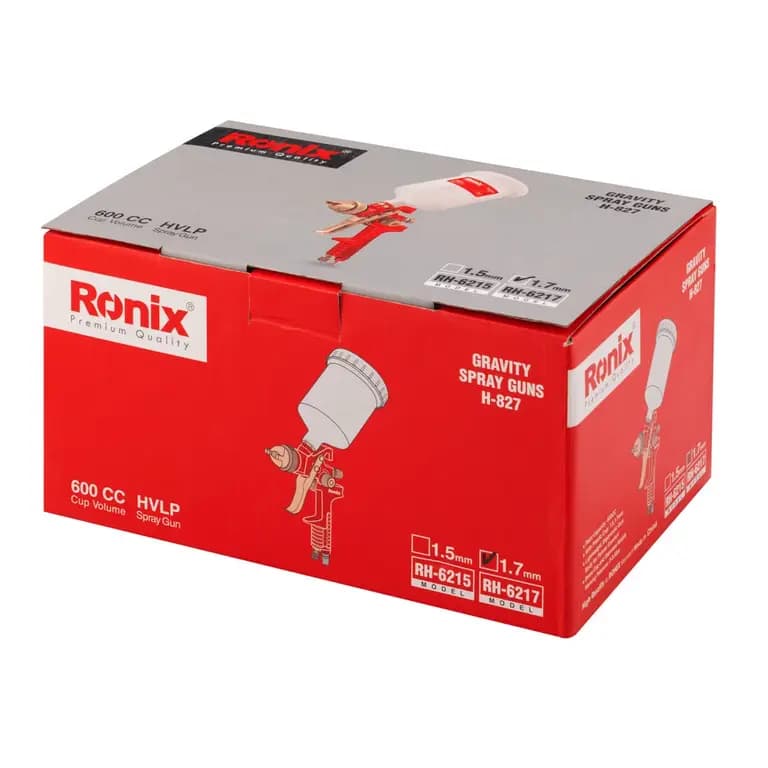 پیستوله بادی کاسه پلاستیکی H-827 رونیکس مدل RH-6217 — تصویر ۶