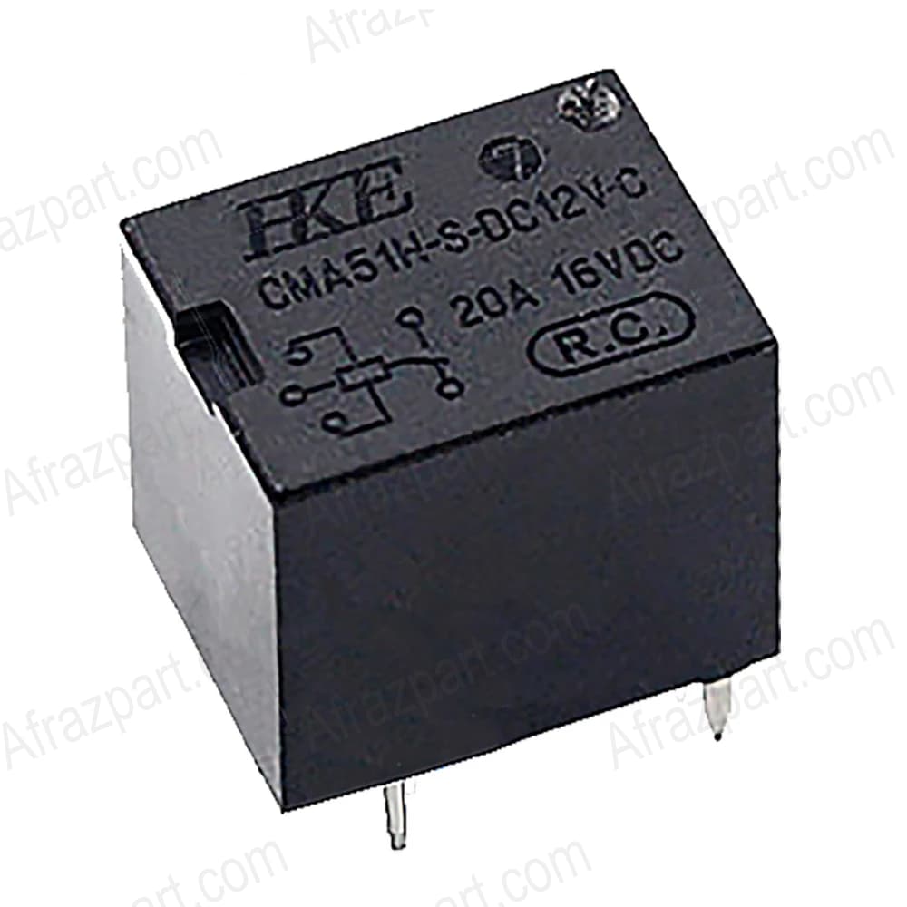 رله 5 پین 20 آمپر 12 ولت CMA51H-S-DC12V-C HKE MILLION