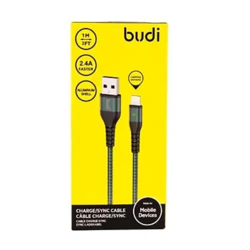 کابل شارژ لایتنینگ Budi M8J211L — تصویر ۳