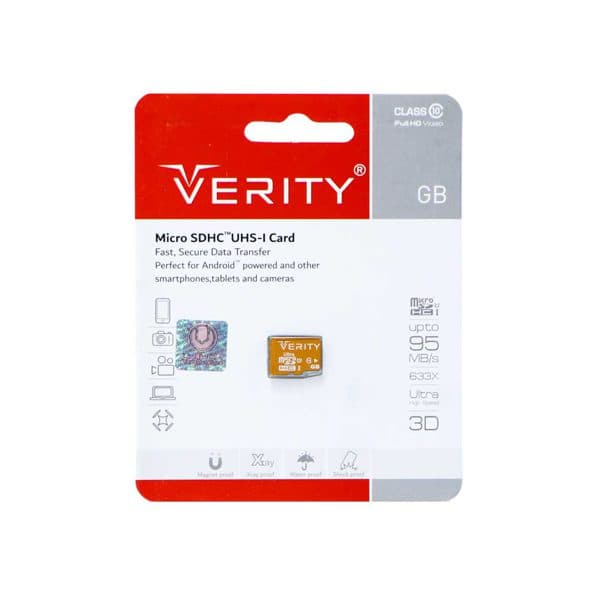مموری MICRO SD 16.0G Veriy C10 U3 95MB