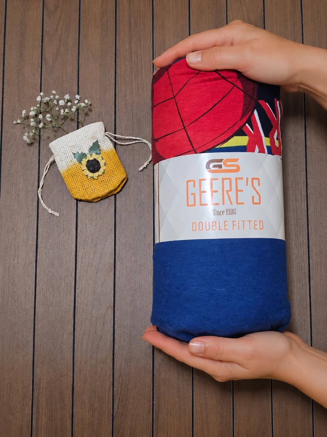 روتختی دونفره سه تیکه فلانل تمام پنبه Geere’s طرح مرد عنکبوتی