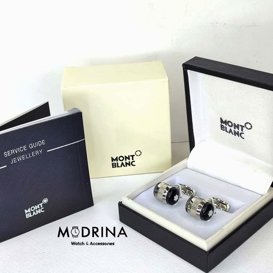 دکمه سردست نقره ای مون بلان Montblanc