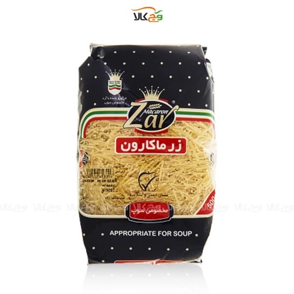 رشته فیدلی زر ماکارون – 500 گرمی