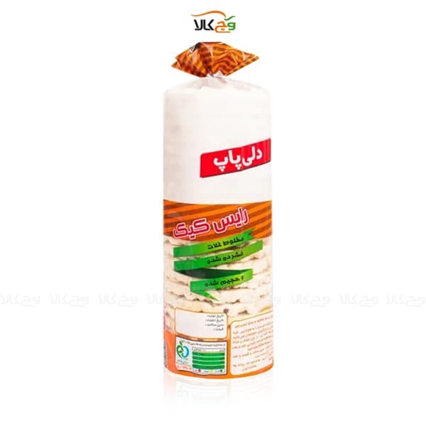رایس کیک مغذی رژیمی بدون گلوتن دلی پاپ – ۱۳۰ گرمی