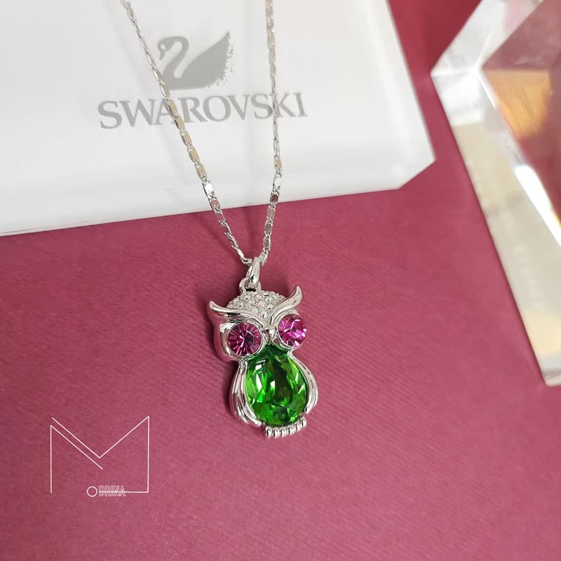 گردنبند سواروسکی مدل جغد