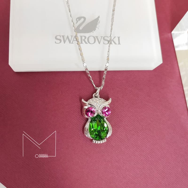 گردنبند سواروسکی مدل جغد — تصویر ۳