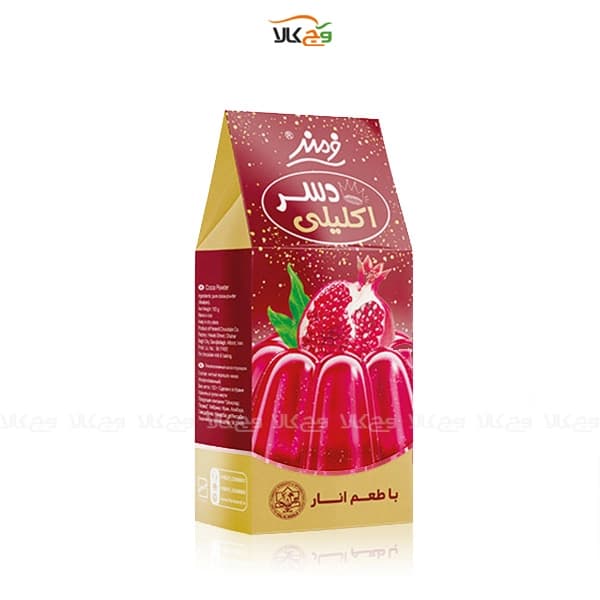 پودر ژله گیاهی اکلیلی انار دسر وگان – 100 گرمی – فرمند