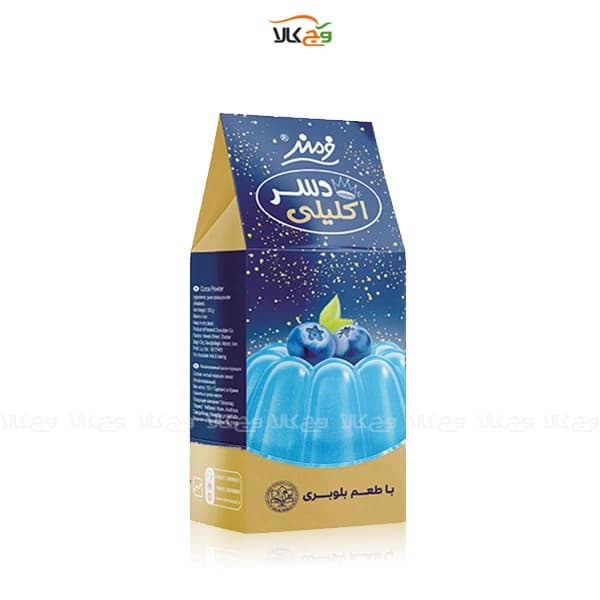 پودر ژله گیاهی اکلیلی بلوبری دسر وگان – 100 گرمی – فرمند