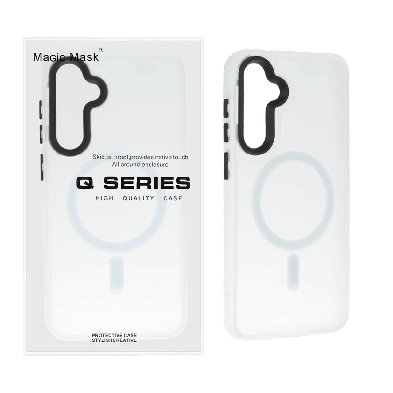 قاب اورجینال Magic Mask مات Magsafe بلک لنز Samsung Galaxy S23 FE — تصویر ۴