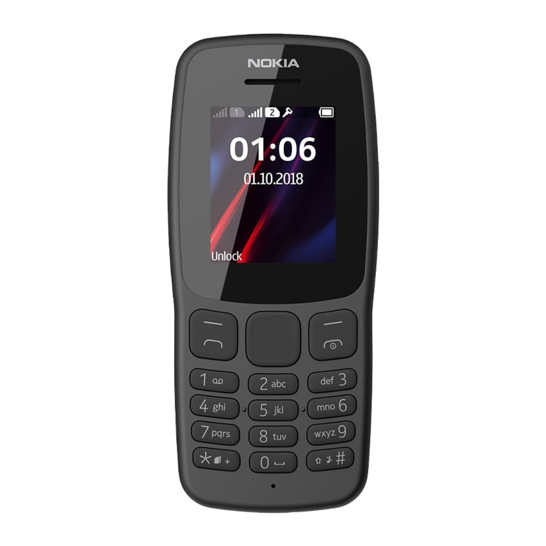 گوشی موبایل (2018) NOKIA 106 دو سیم کارت – مشکی — تصویر ۲
