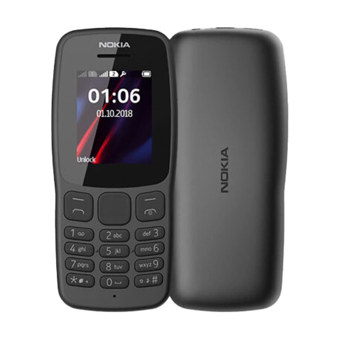 گوشی موبایل (2018) NOKIA 106 دو سیم کارت – مشکی