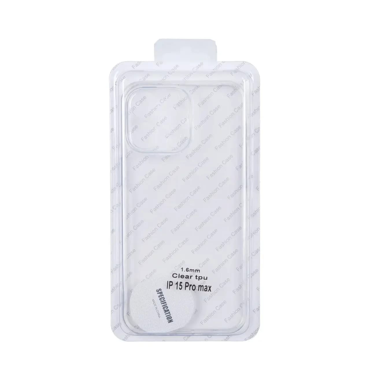 قاب ژله ای شفاف محافظ لنزدار Apple iPhone 15 Pro Max (پک دار)