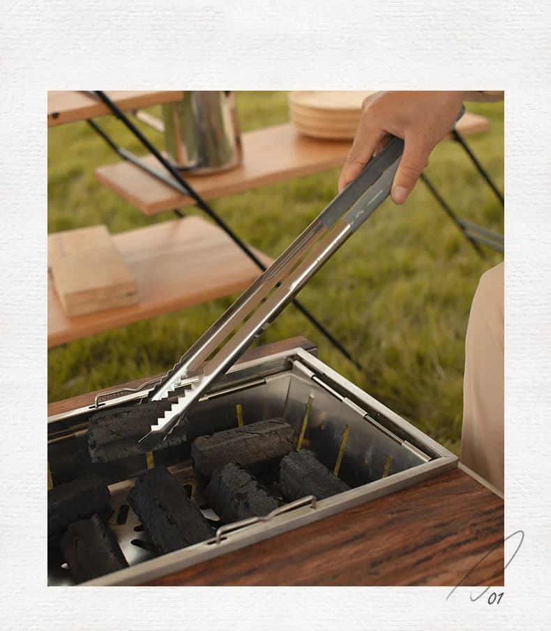 انبر باربیکیو استیل نیچرهایک Naturehike Baking Tongs — تصویر ۲