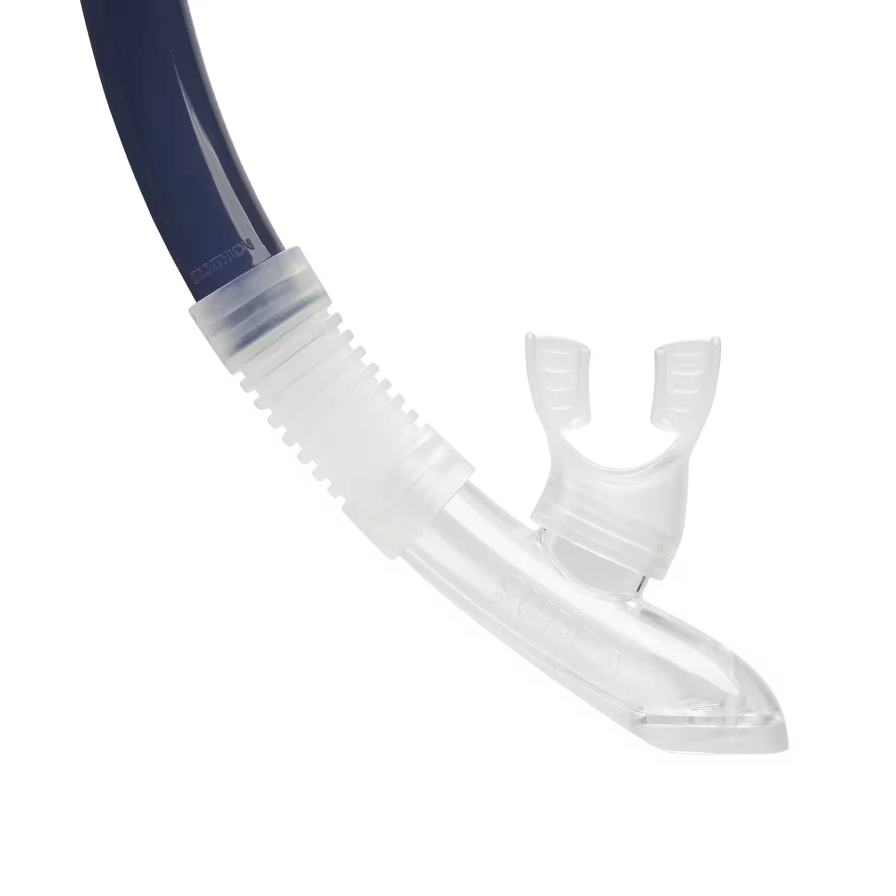 اسنورکل سوبا – دکتلون (سوبِآ) Subea Valve Snorkel – Gray – 100 Dry Top — تصویر ۴