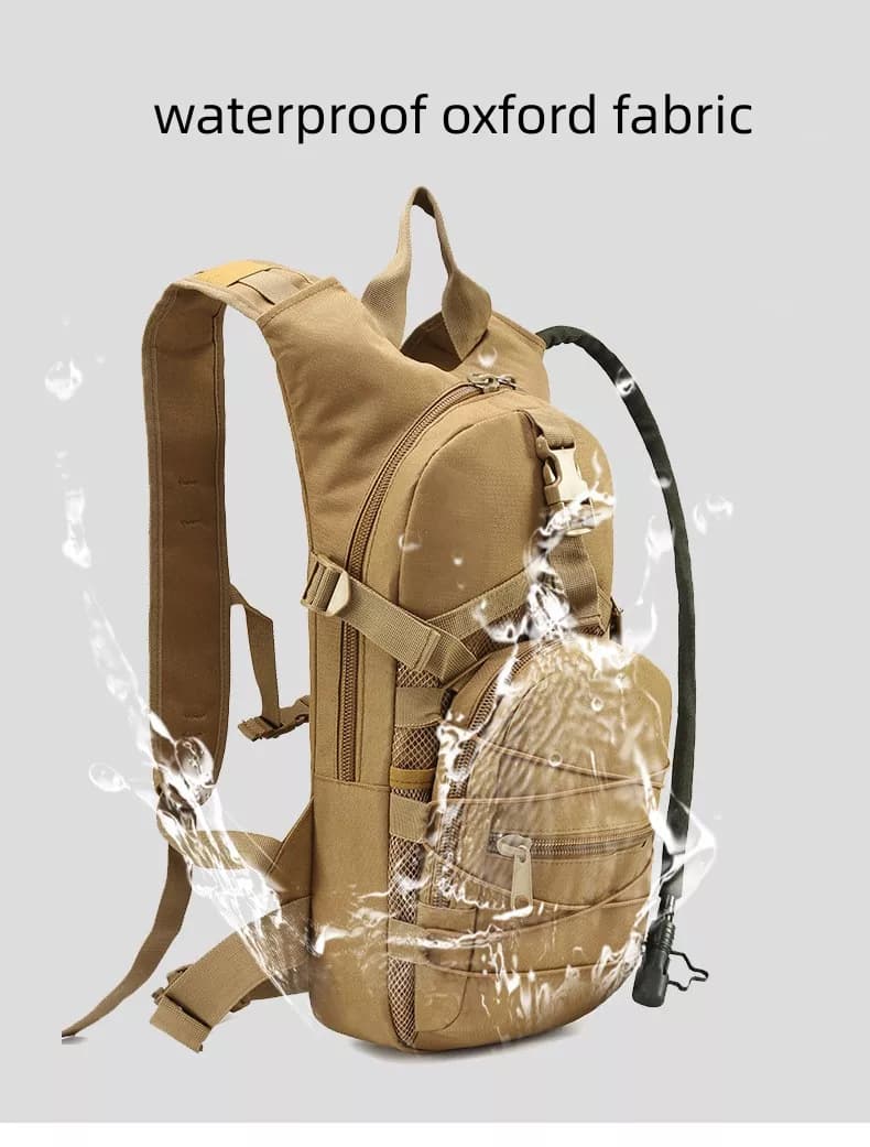 کوله پشتی تاکتیکال کمل بک دار 15 لیتری Tactical Hydration Backpack Assault Outdoor Hiking Hunting Bag Cycling Camping Water Bag — تصویر ۷