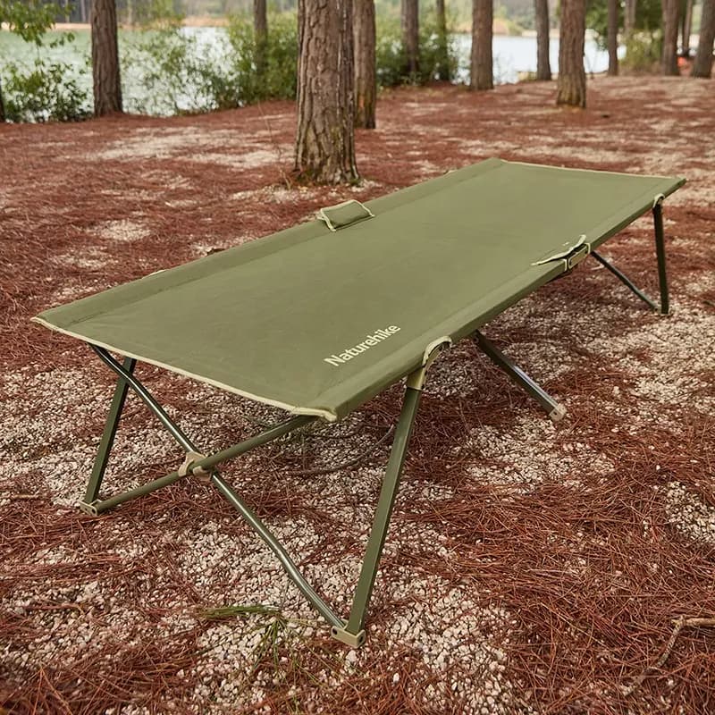 تخت کمپینگ تاشو نیچرهایک Naturehike Outdoor Folding Camp Bed XJC14 – Reed Green — تصویر ۲