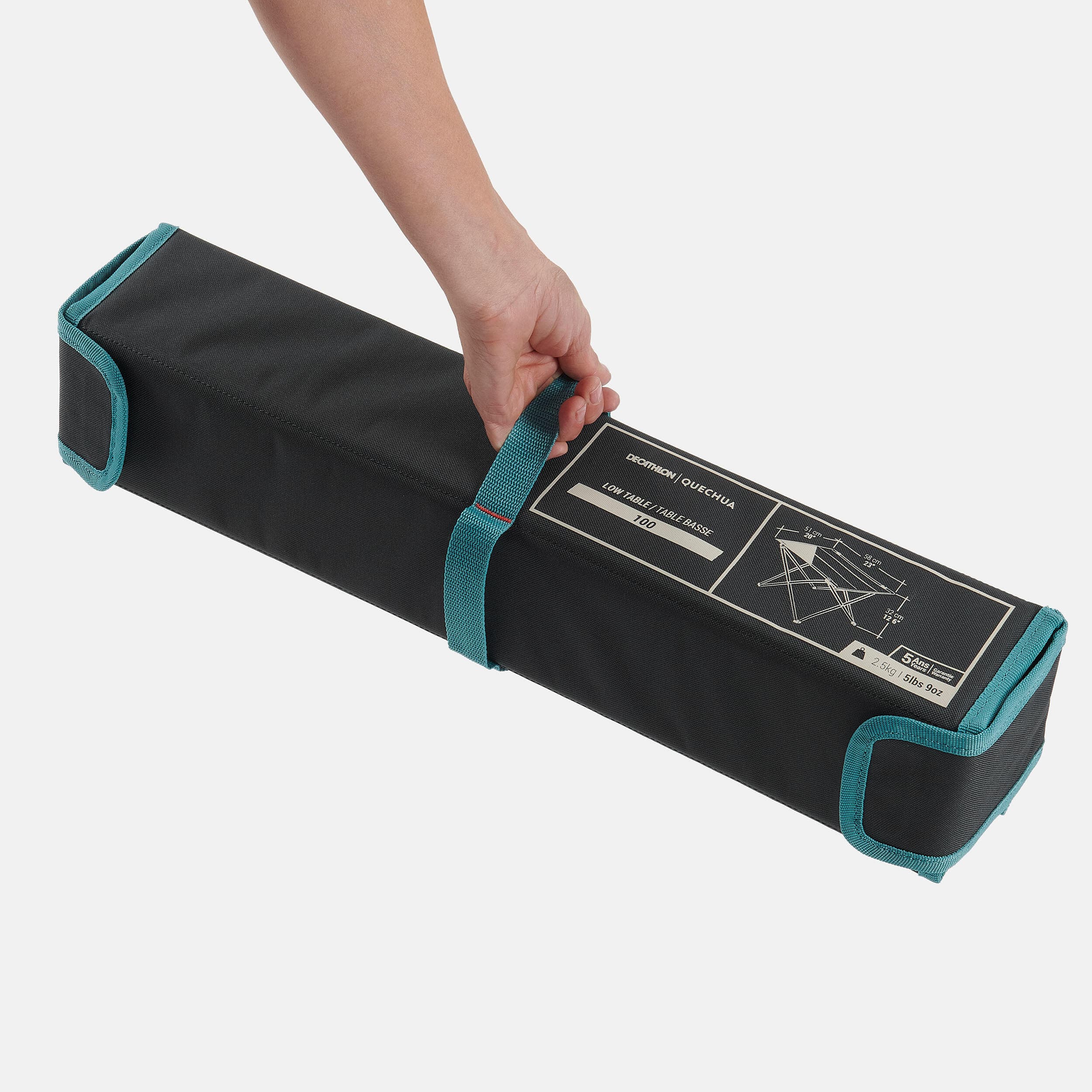 میز کمپینگ تاشو کچوا Quechua Quechua MH100 Low Folding Camping Table — تصویر ۳
