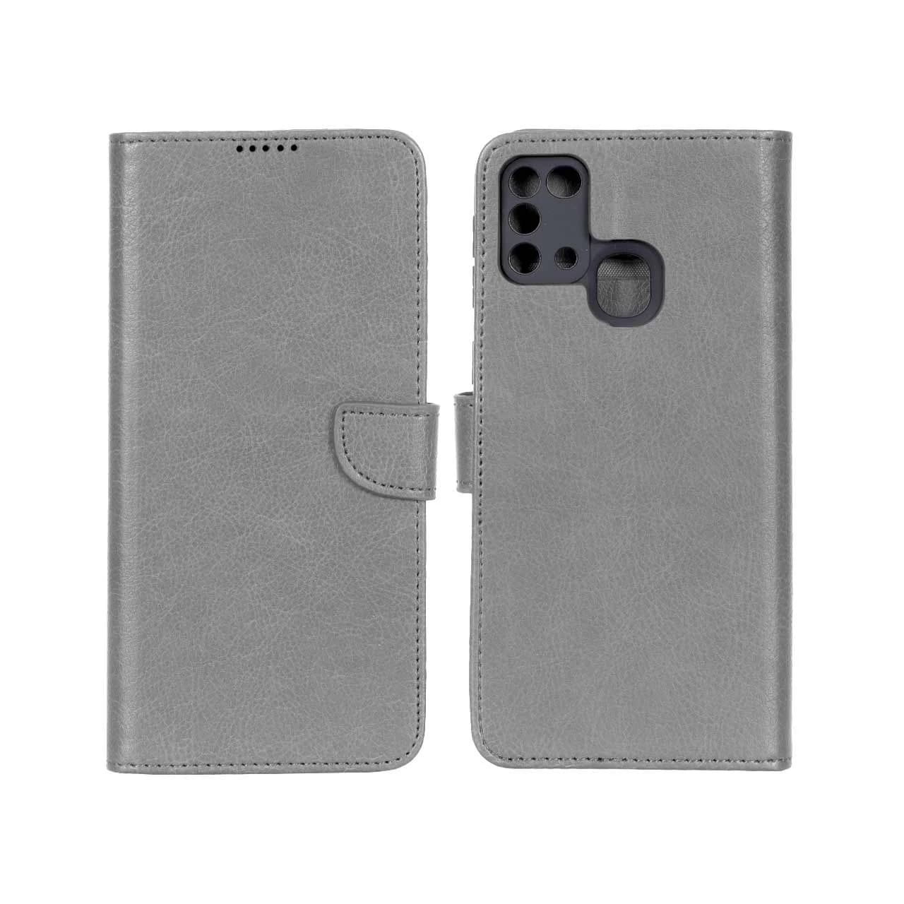 کیف چرمی موبایل مگنتی محافظ لنزدار KRF مدل Samsung Galaxy M31