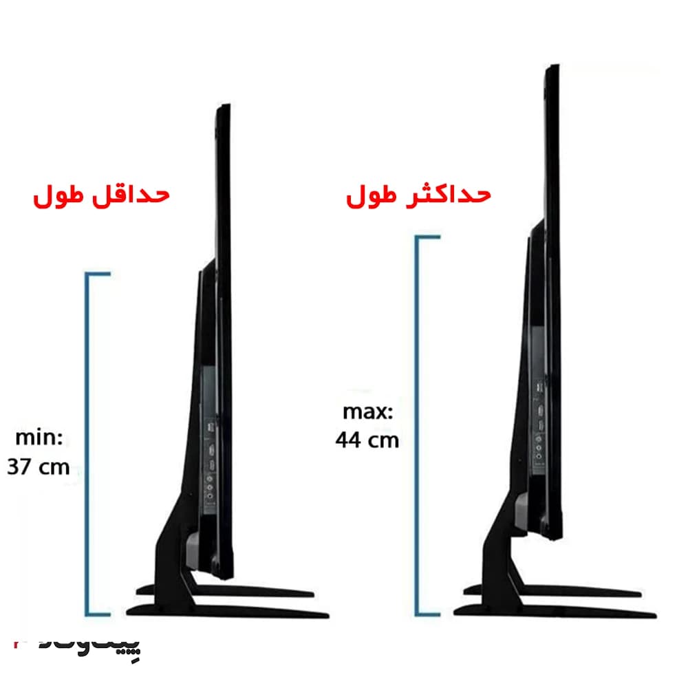 پایه رومیزی تی وی جک مدل X8 از سایز 32 تا 58 اینچ — تصویر ۱۰