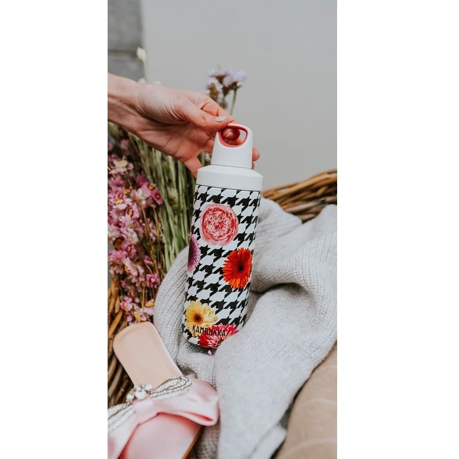 قمقمه دوجداره کامبوکا 0.5 لیتر Floral Patchwork — تصویر ۶