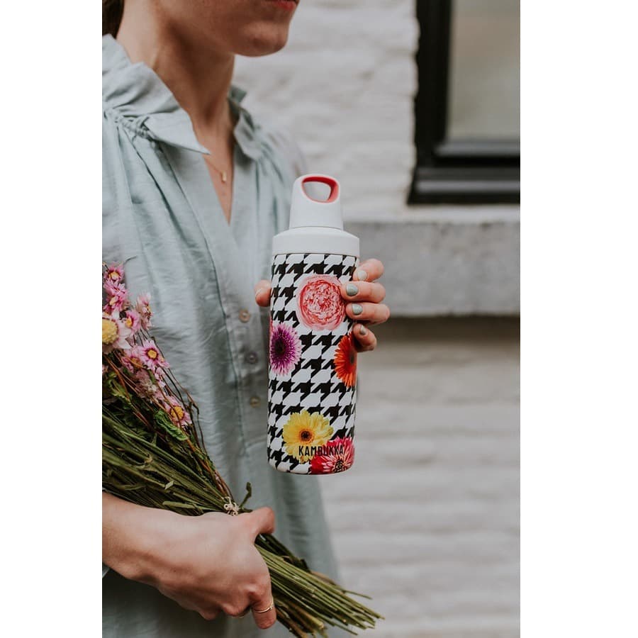 قمقمه دوجداره کامبوکا 0.5 لیتر Floral Patchwork — تصویر ۵