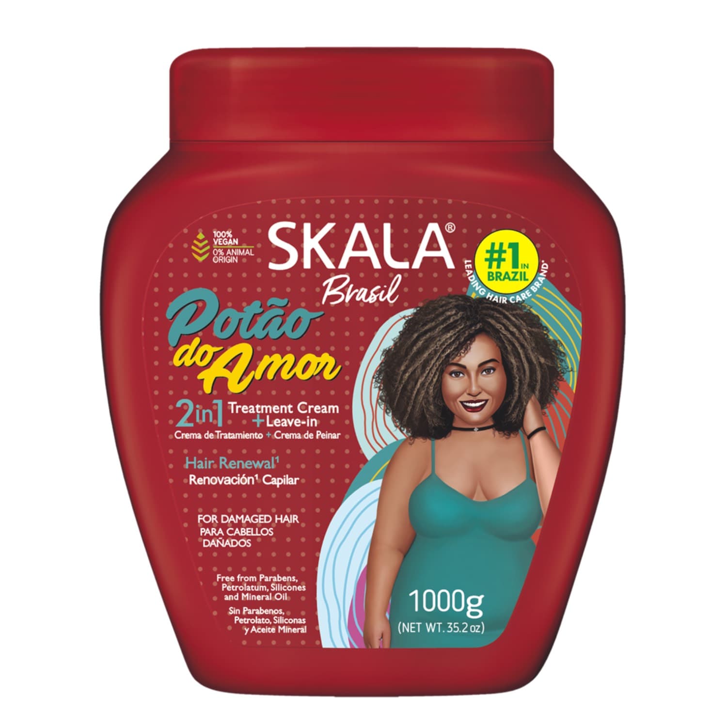 ماسک مو فر 2در1 موهای بسیار آسیب دیده Potao Do Amor اسکالا SKALA مدل Potao Do Amor 2 in 1 Hair Treatment Cream