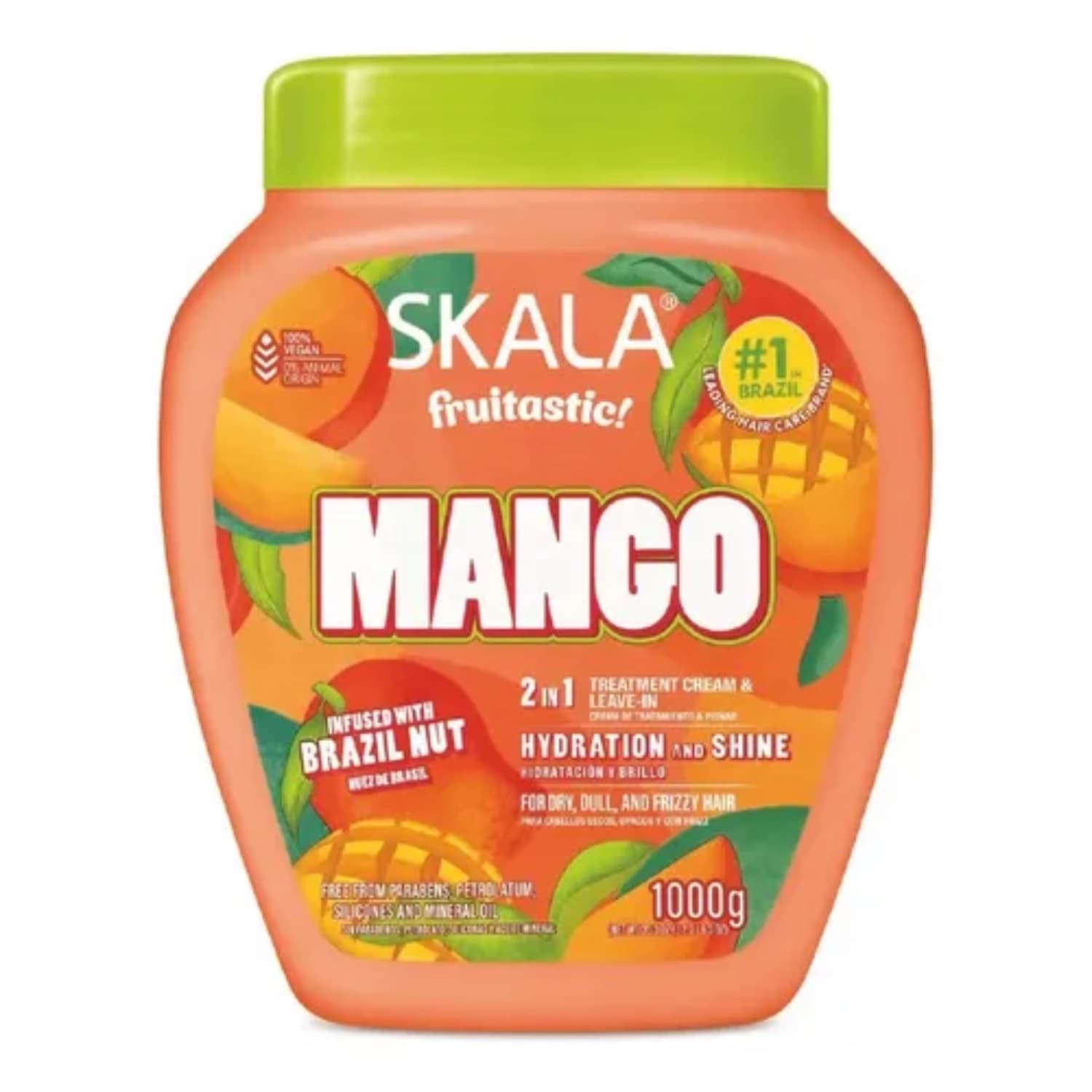 کرم مو فر حالت دهنده ضد وز و ضد خشکی عمیق انبه اسکالا SKALA مدل Mango and Brazil Nut 2-in-1 Hair Treatment Cream