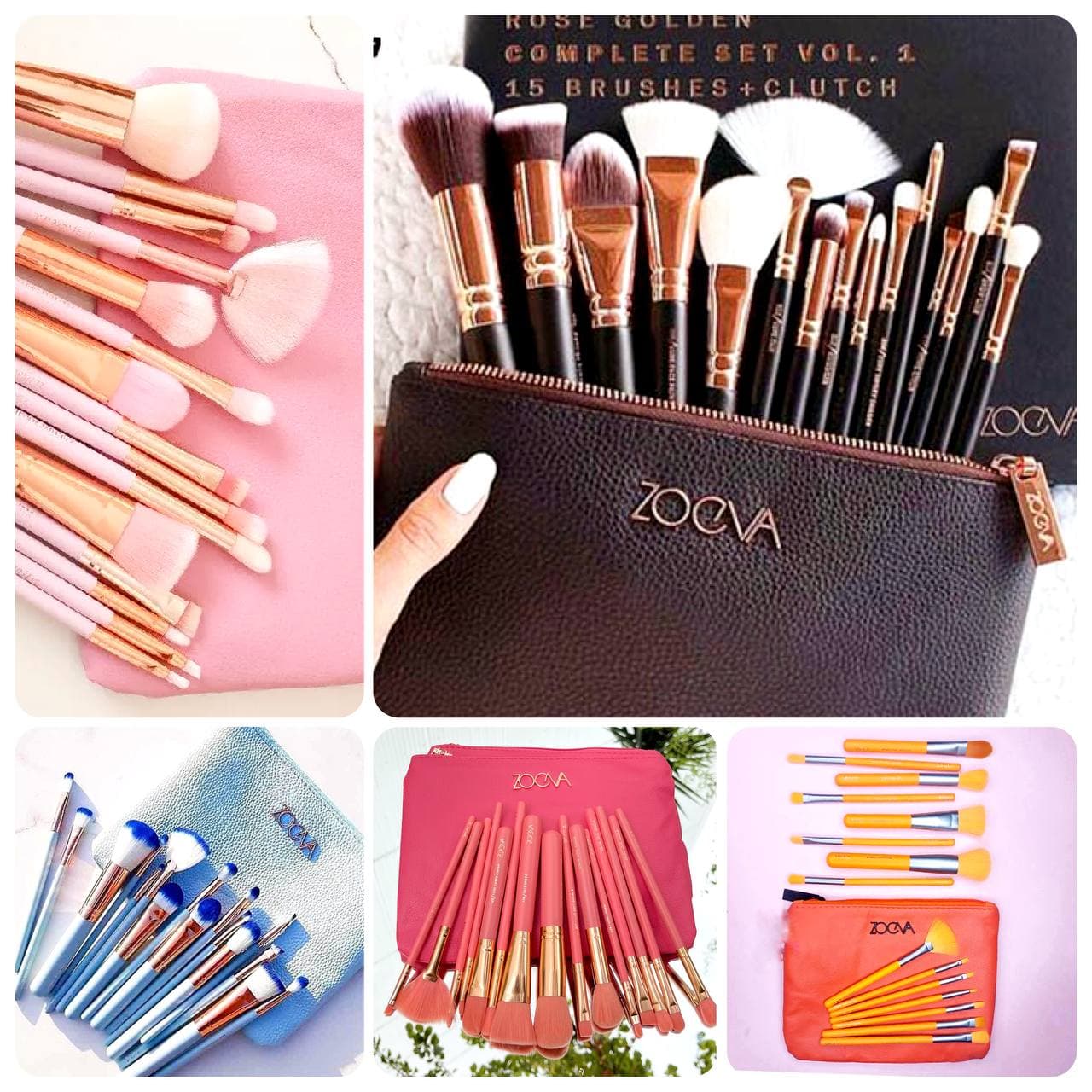 ست براش آرایشی 15 عددی کیف دار زووا ZOOVA — تصویر ۶