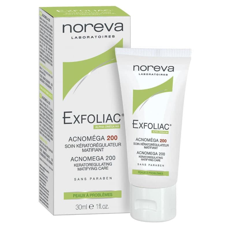 کرم ضد جوش 200 ACNOMEGA اکسفولیاک EXFOLIAC نوروا noreva — تصویر ۳