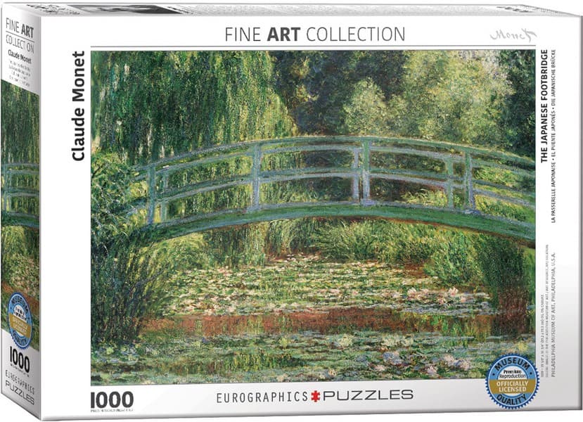 پازل 1000 تکه the japanese footbridge – claude monet یوروگرافیک