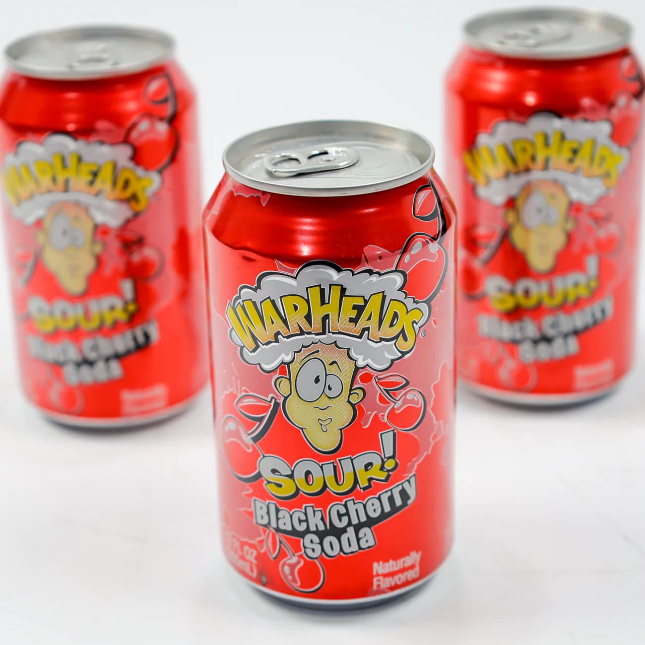 نوشیدنی ترش وارهدز با طعم گیلاس warheads — تصویر ۲