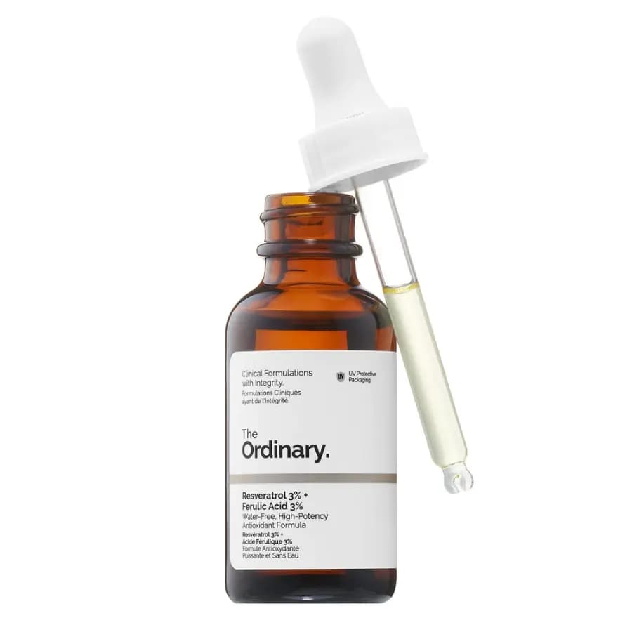 سرم ضد چروک آنتی اکسیدان رسوراترول ۳% و اسید فرولیک ۳% اوردینری 30ml — تصویر ۲
