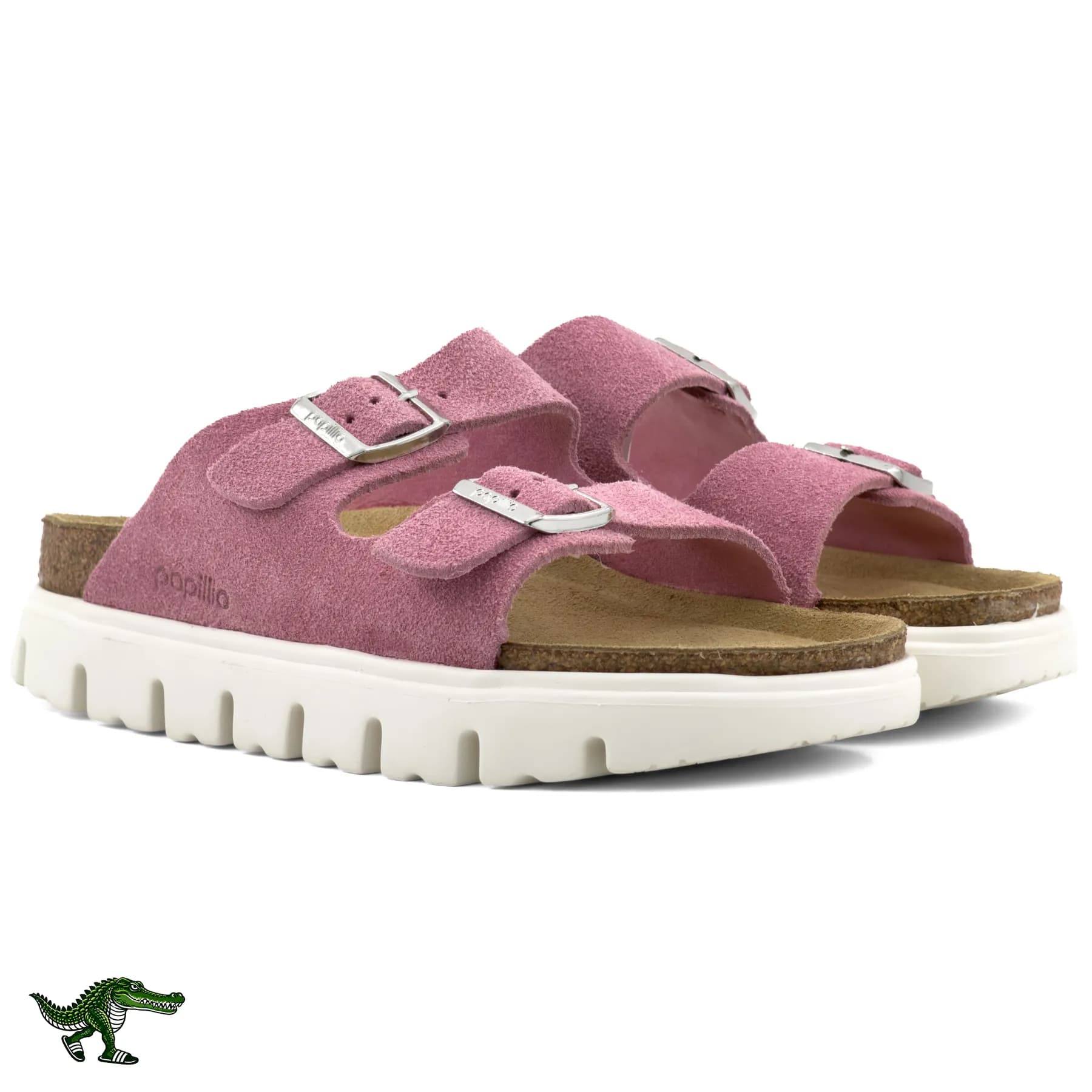 بیرکن استاک آریزونا پاپیلیو صورتی زنانه | Birkenstock Papillio Arizona — تصویر ۶
