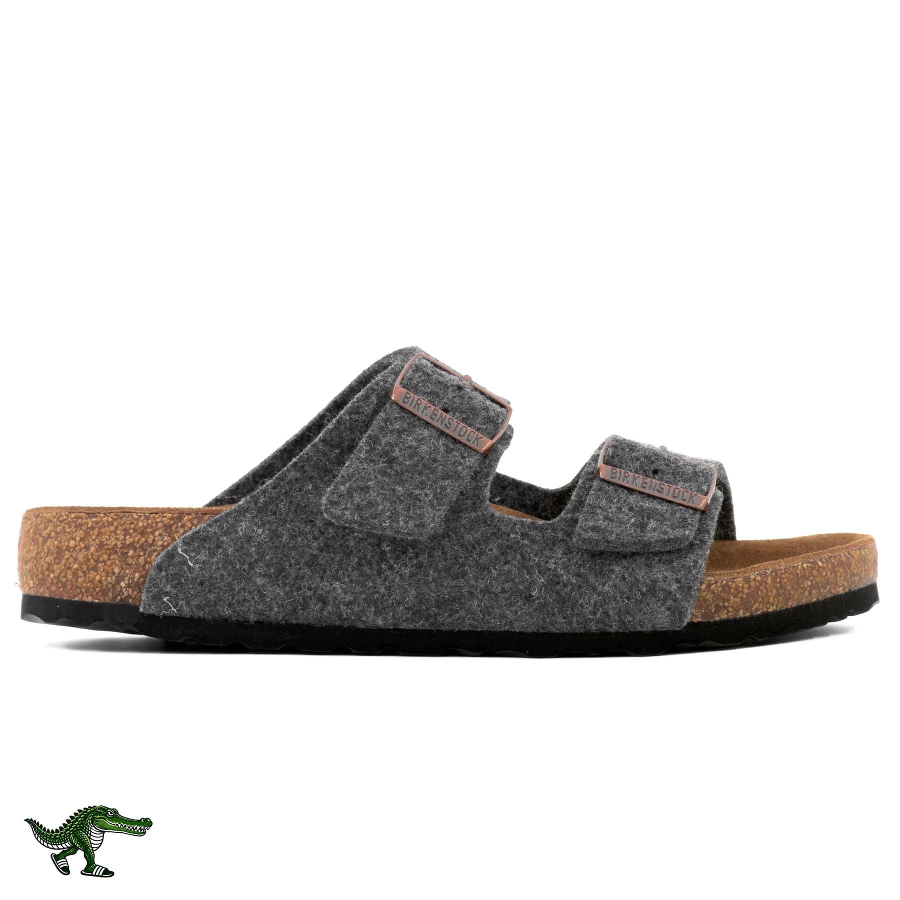 بیرکن استاک آریزونا نمدی طوسی ذغالی زنانه | Birkenstock Arizona