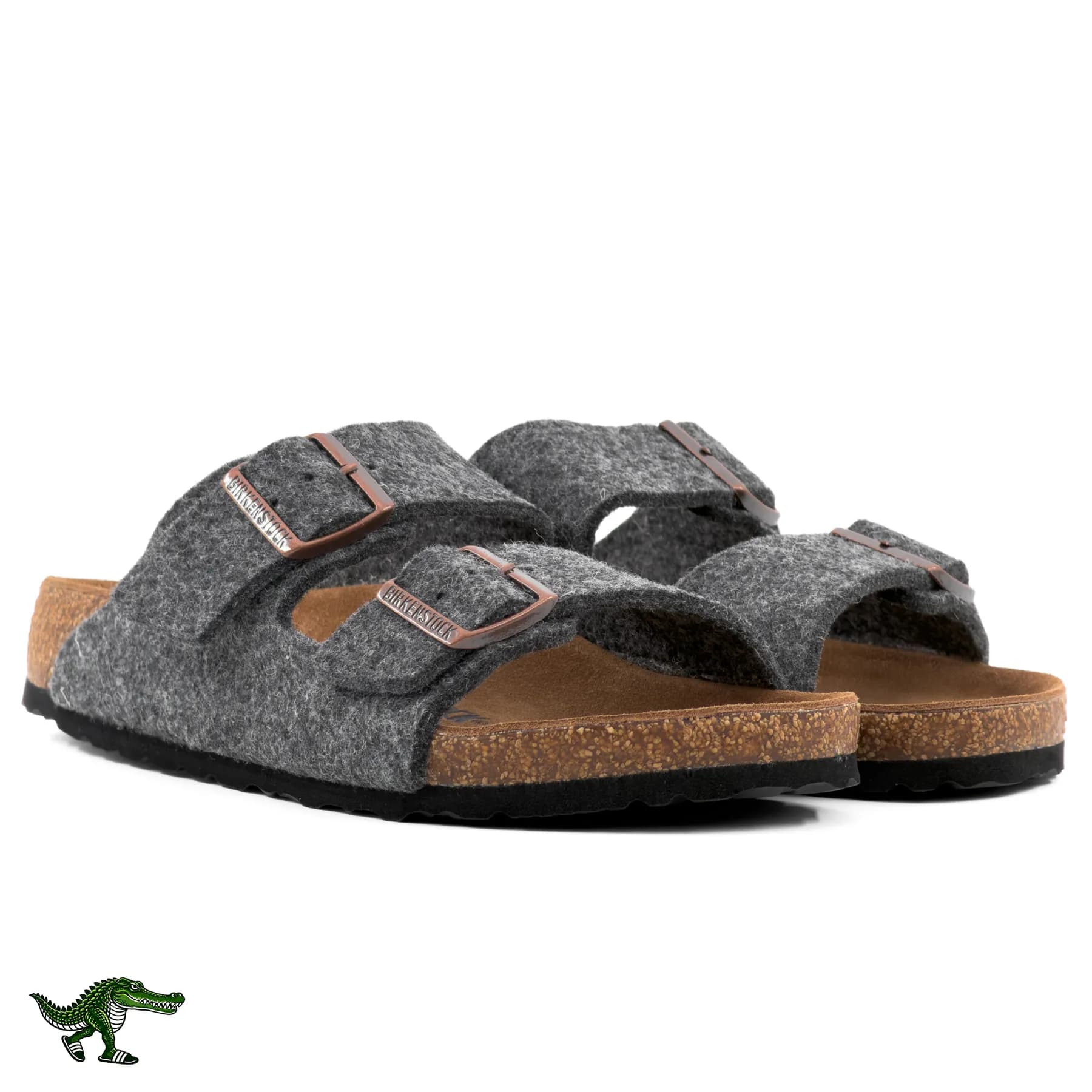 بیرکن استاک آریزونا نمدی طوسی ذغالی زنانه | Birkenstock Arizona — تصویر ۴