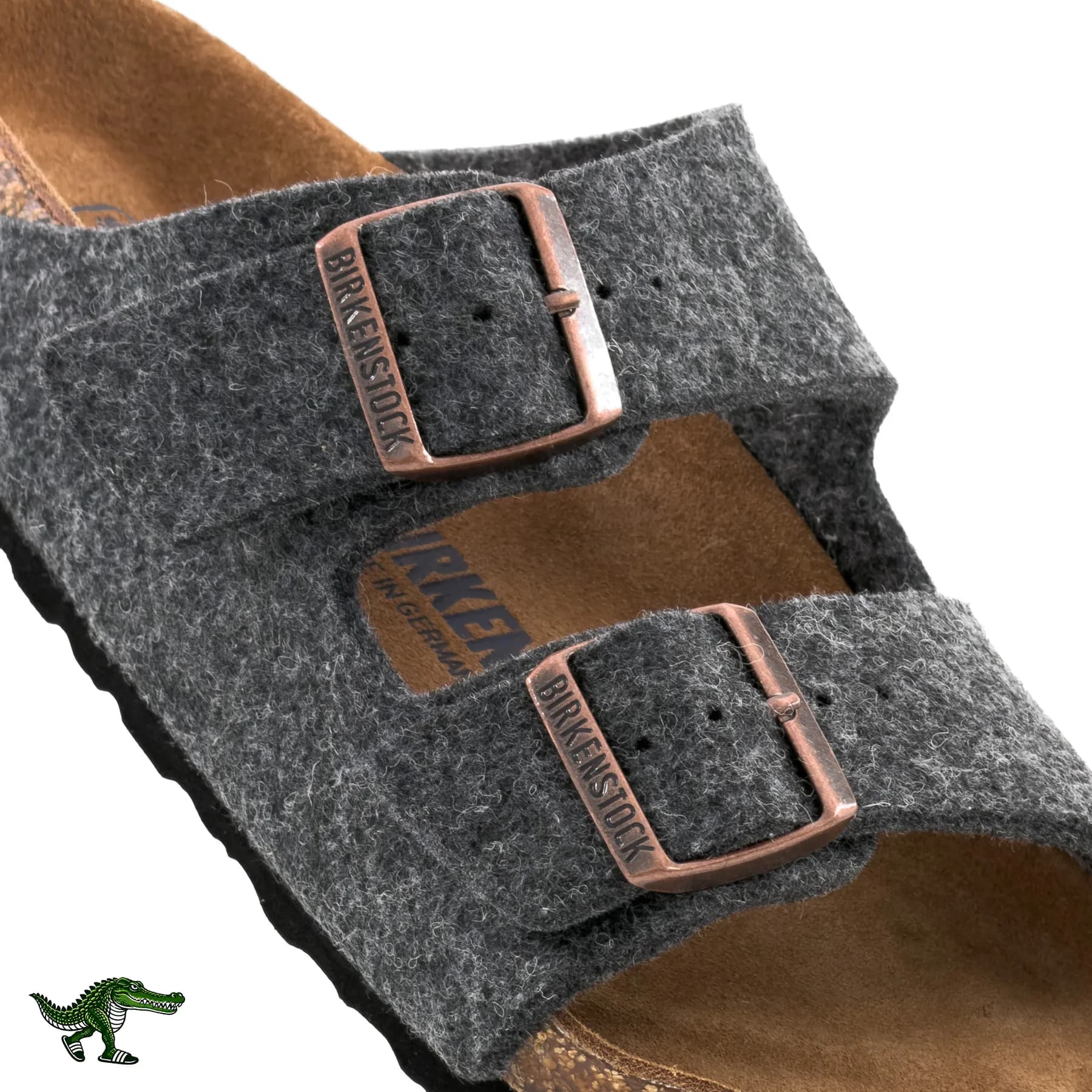 بیرکن استاک آریزونا نمدی طوسی ذغالی زنانه | Birkenstock Arizona — تصویر ۵
