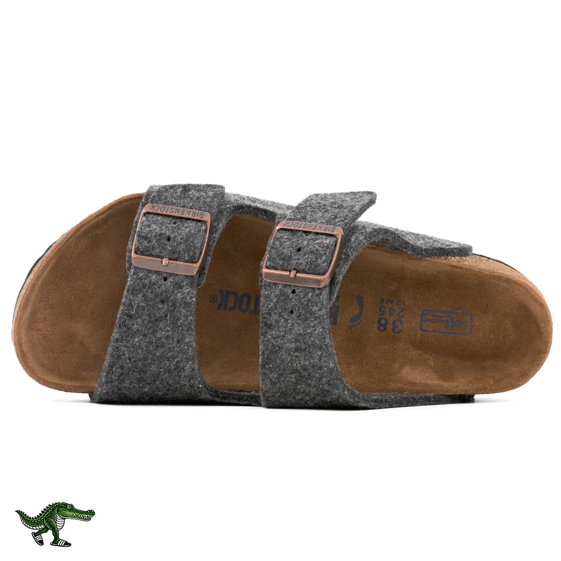 بیرکن استاک آریزونا نمدی طوسی ذغالی زنانه | Birkenstock Arizona — تصویر ۳