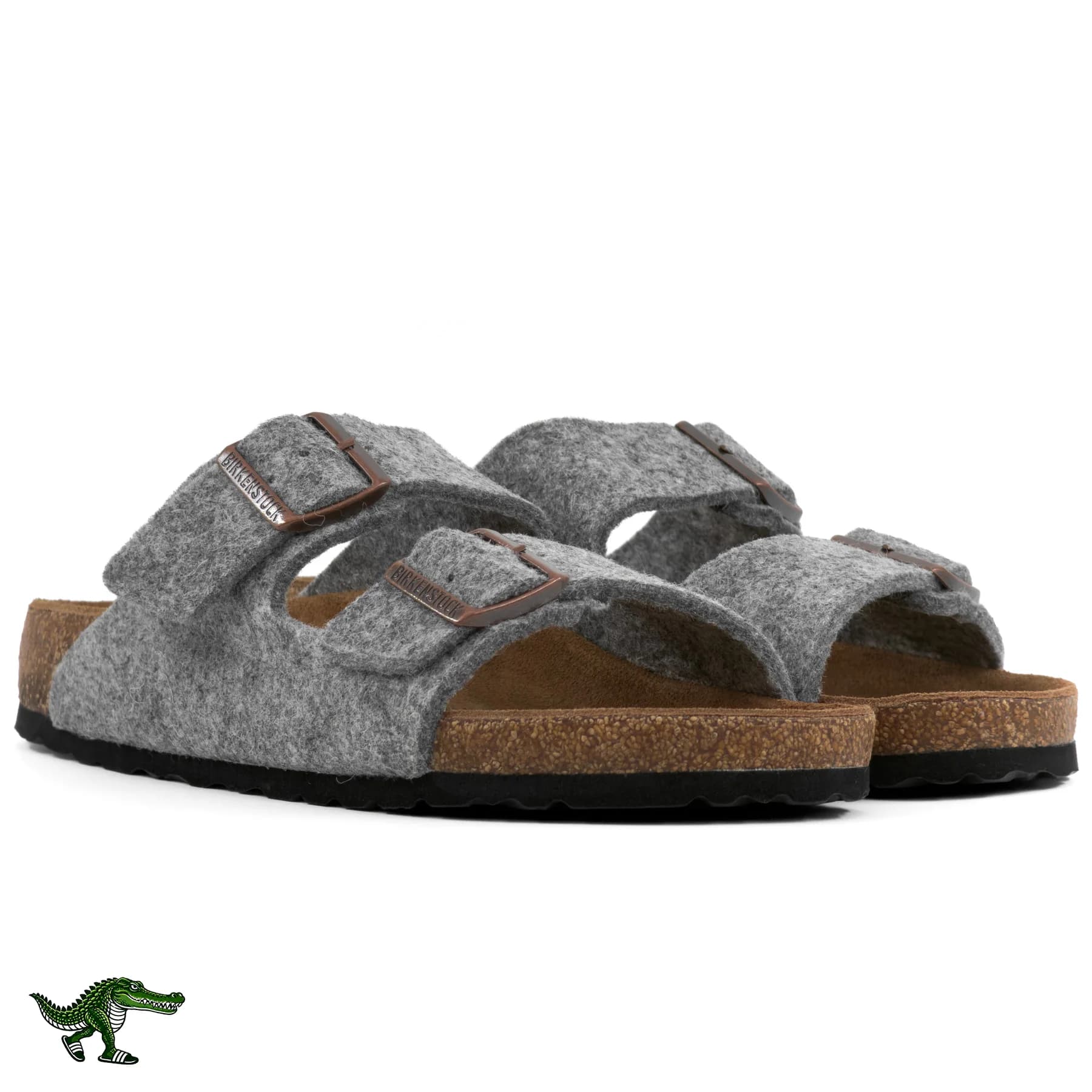 بیرکن استاک آریزونا نمدی طوسی زنانه | Birkenstock Arizona — تصویر ۴
