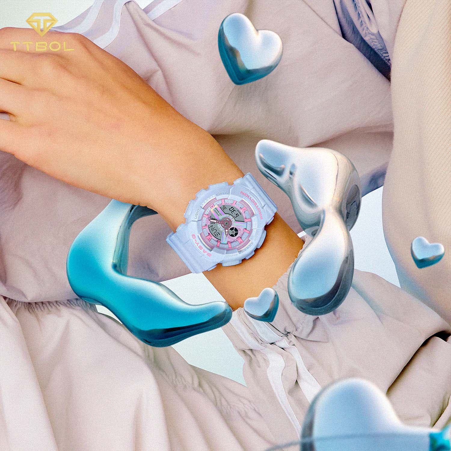 ساعت مچی زنانه کاسیو بیبی جی CASIO BABY-G BA-110FH-2A — تصویر ۲