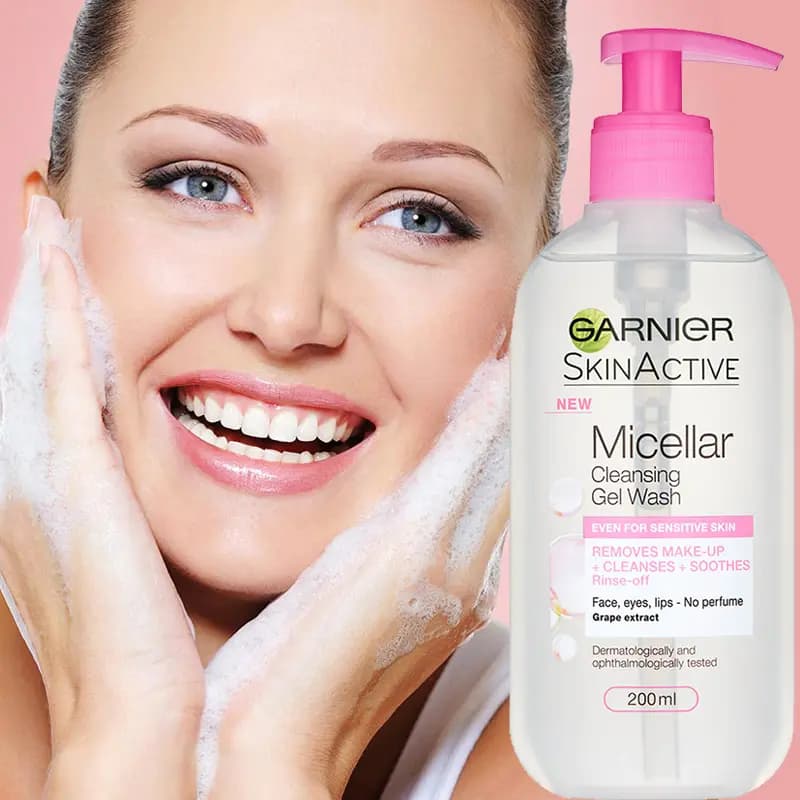 ژل میسلار شوینده پوست حساس گارنیه 200ml — تصویر ۲