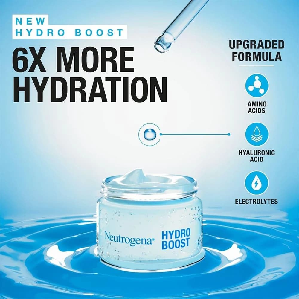 ژل کرم هیدرو بوست هیالورونیک اسید برای پوست های خشک نیتروژنا Neutrogena — تصویر ۲