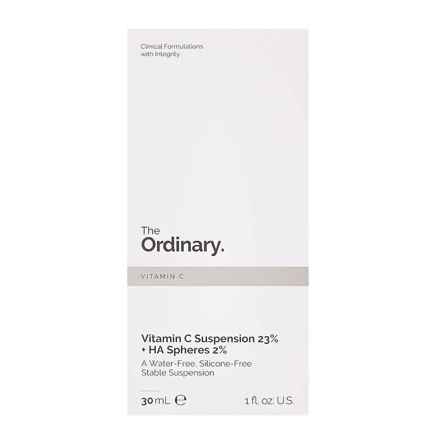 کرم سوسپانسیون ویتامین سی 23% و هیالورونیک اسید 2% اوردینری 30ml — تصویر ۲