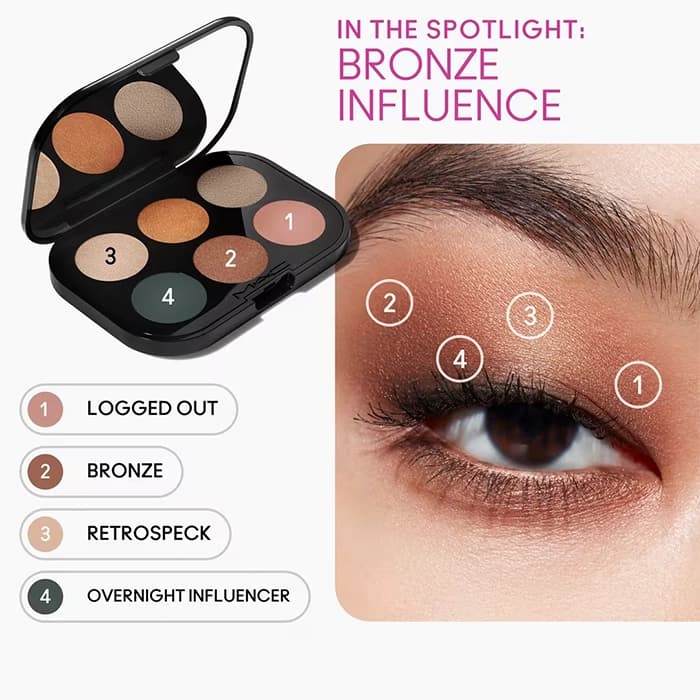 پالت سایه مک Connect In Colour Bronze Influence — تصویر ۳
