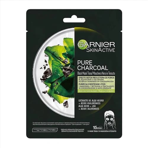 ماسک صورت ورقه ای گارنیه Garnier مدل Pure Charcoal حاوی زغال فعال