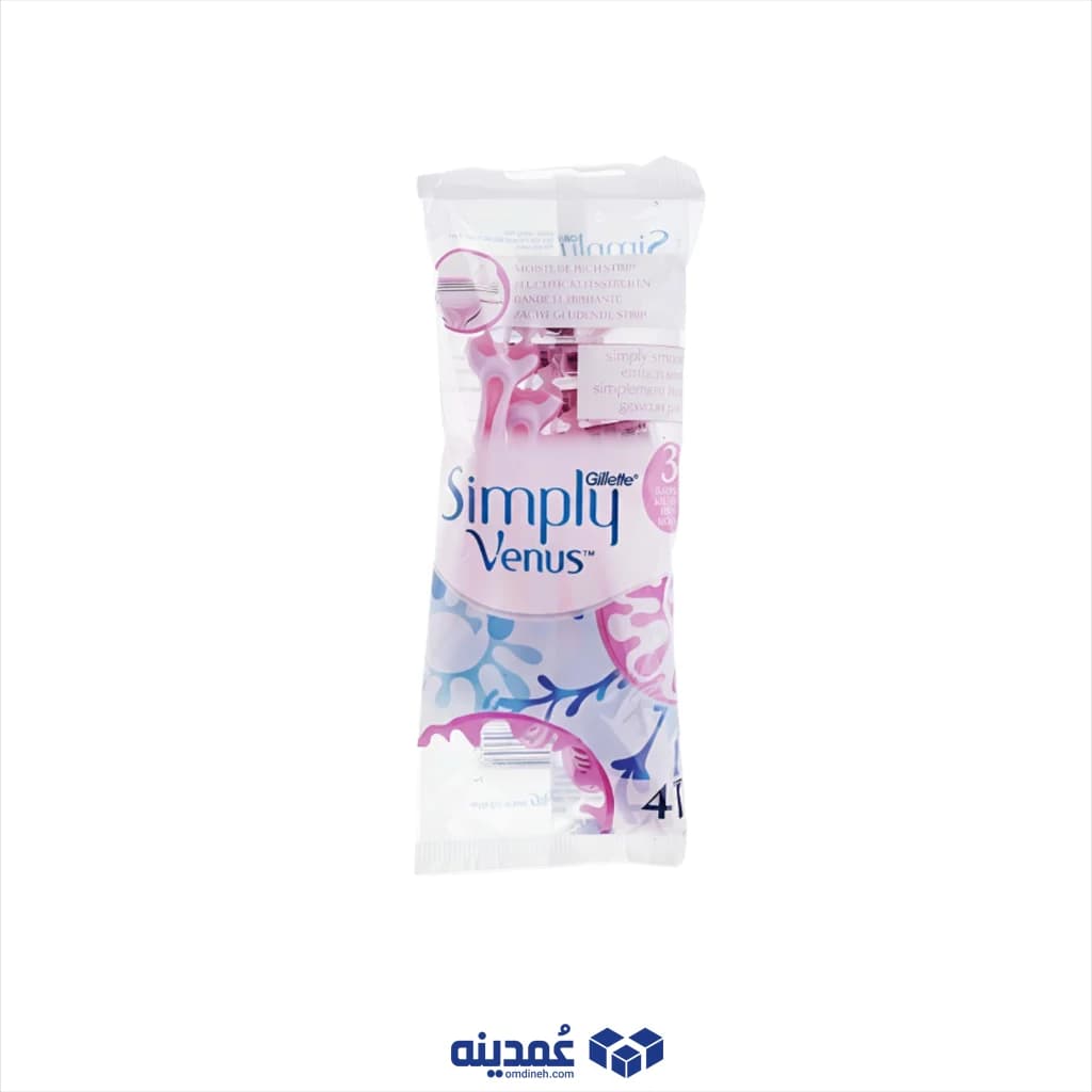 خود تراش ژیلت مدل Simply Venus 3 بسته 4 عددی — تصویر ۵