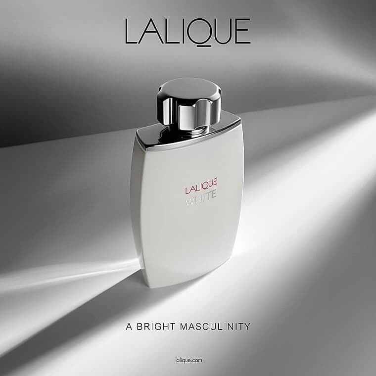 ادو تویلت مردانه لالیک مدل سفید White حجم 125 میل — تصویر ۲