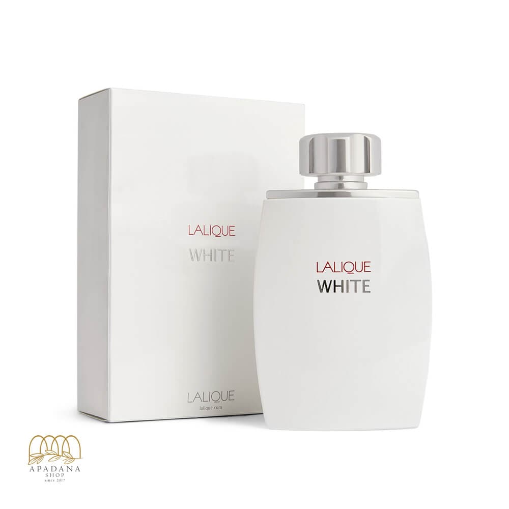 ادو تویلت مردانه لالیک مدل سفید White حجم 125 میل